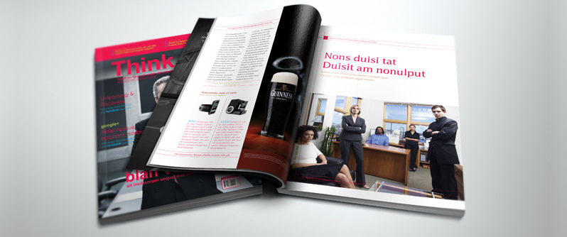 Corporate magazine design