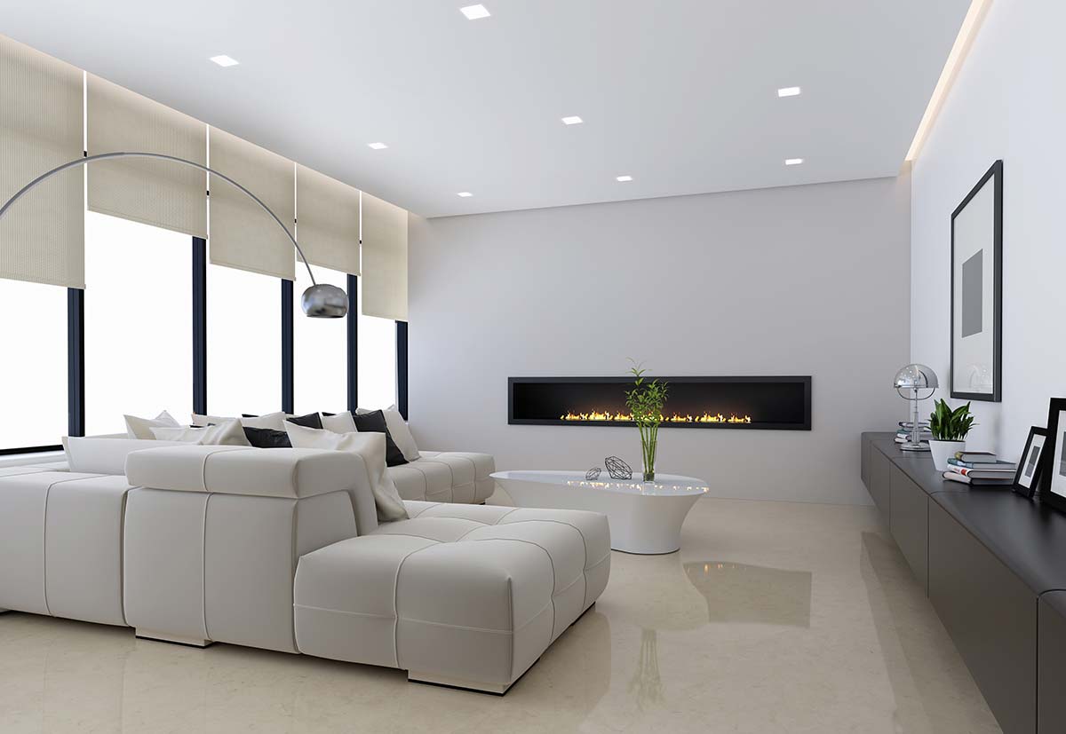 living room interior 3d render