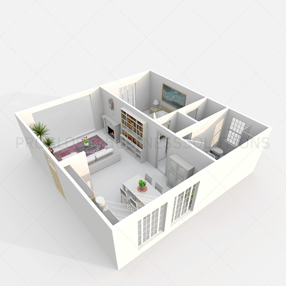 house plan 3d model