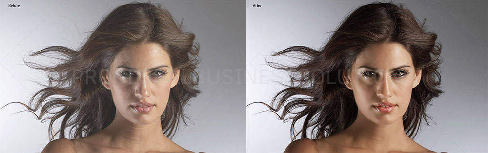 Headshot photo retouching 