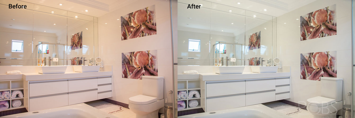 bathroom color correction