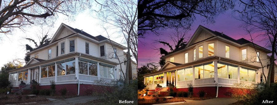 Twilight photo editing services