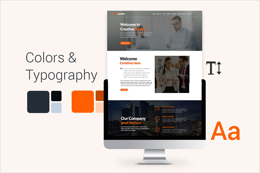 website typography
