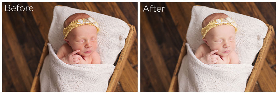 Photoshop newborn editing