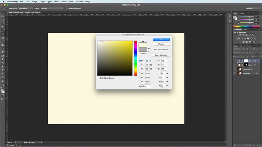 Color fill layer option