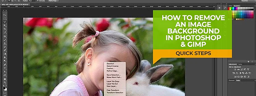 removing image background using photoshop