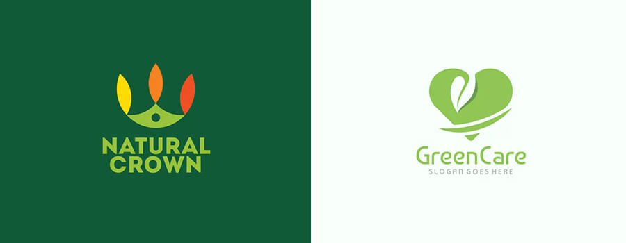 green color logos