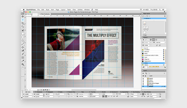 QuarkXPress desktop publishing software