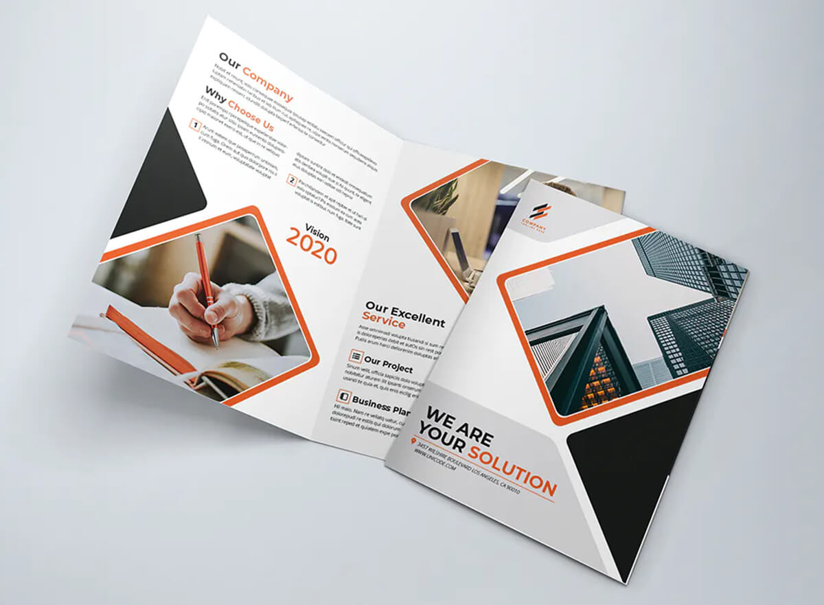 business bifold brochure