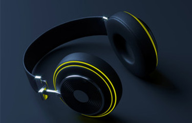 electronic-model headphones 3d product model