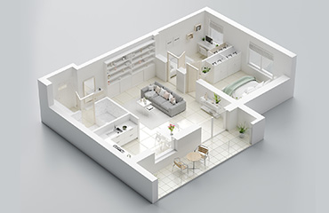 Rendered Floor Plan