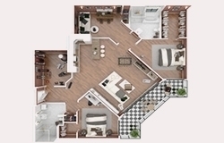 textured floor plan