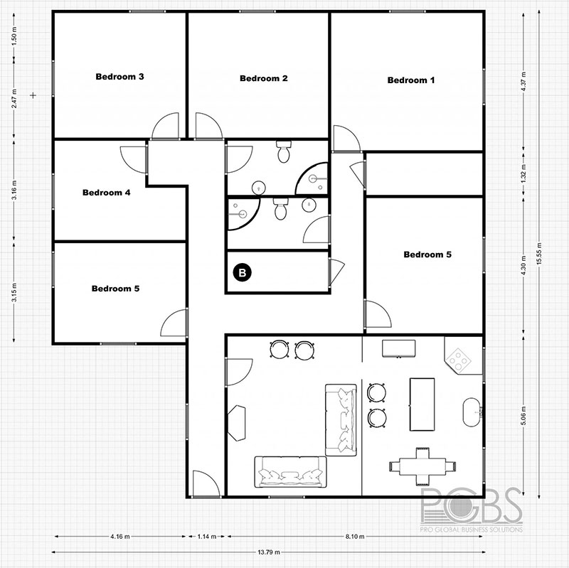 5 bedroom home floor plans