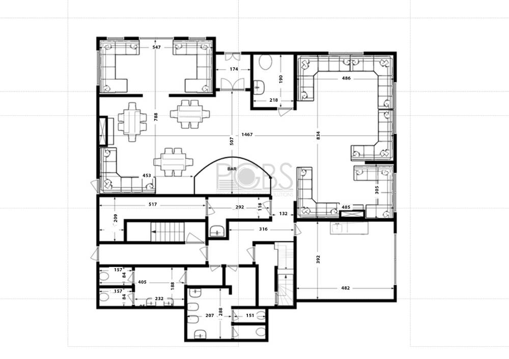 Sketch to 2D Black and White Floor Plan by The 2D3D Floor Plan Company -  Architizer