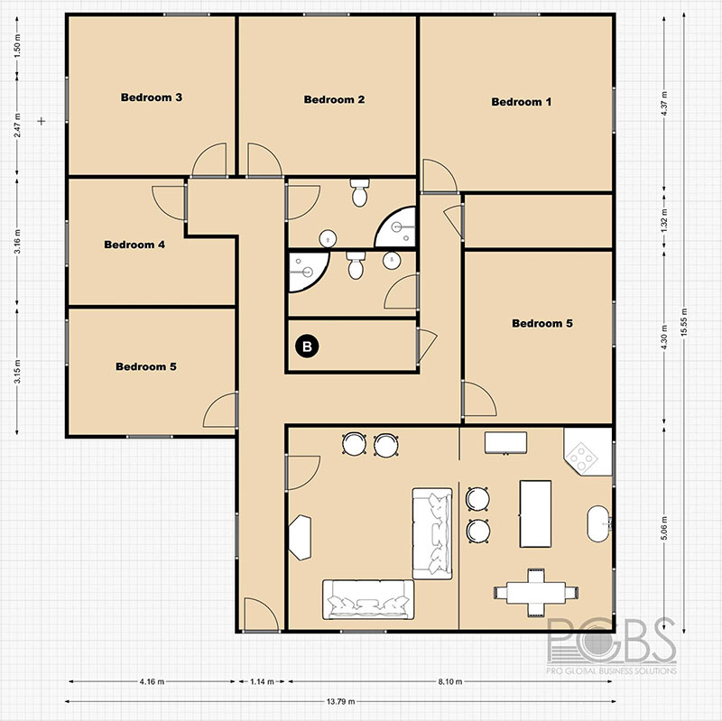 modern 5 bedroom house plans
