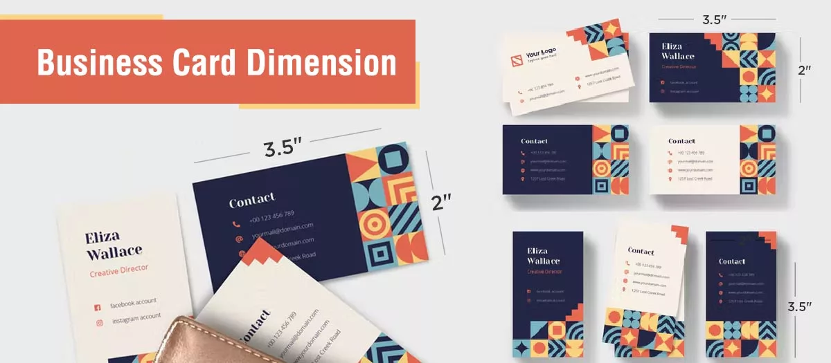dimensions of business card