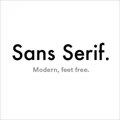 sans serif font