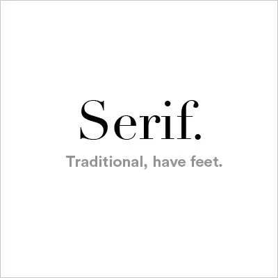 serif font