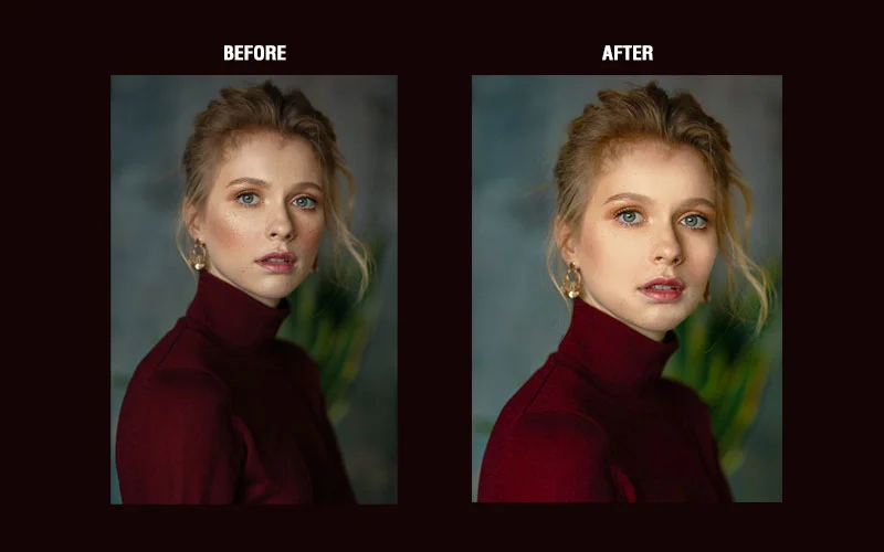 enhanced portrait image