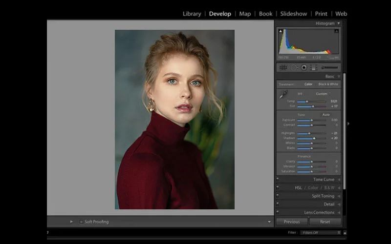 adjust shadows and highlights