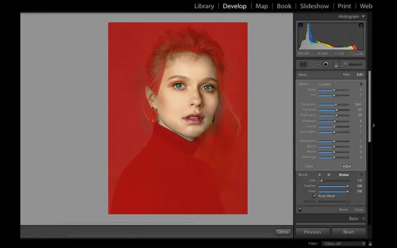 lighten the background