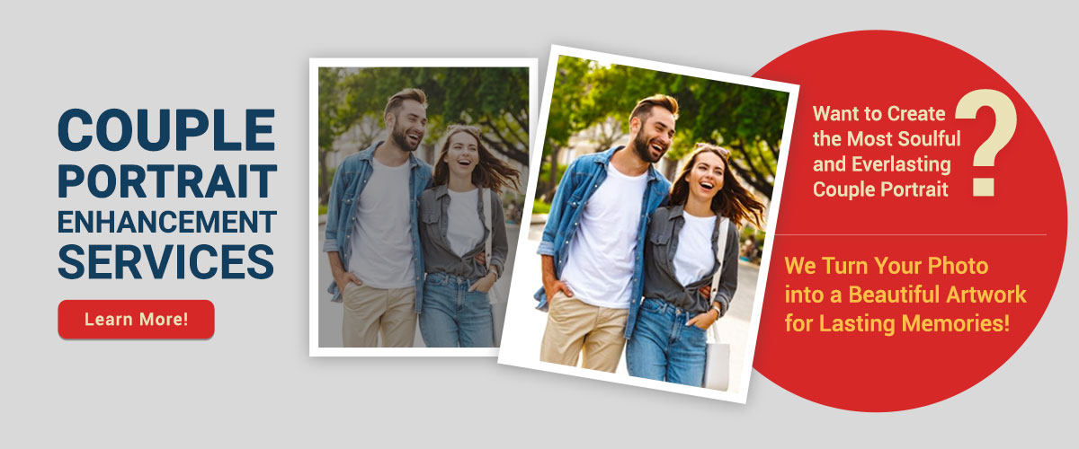 couple portrait image enhancement