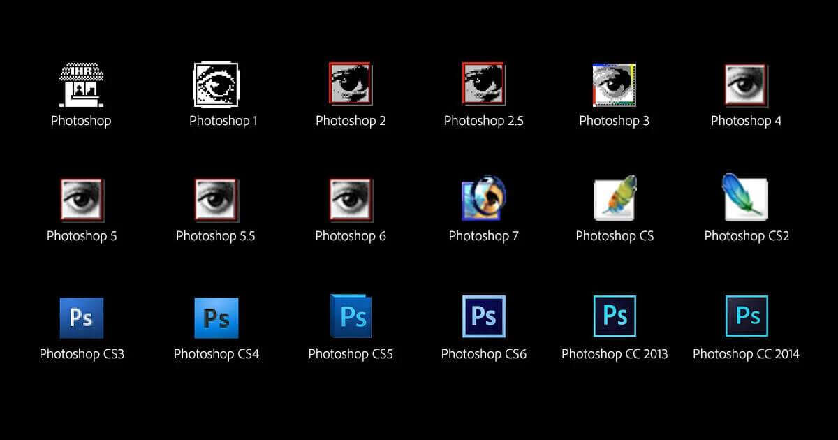 list of photoshop versions