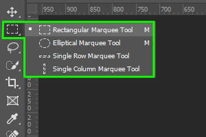marquee tools in Photoshop