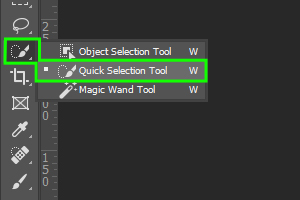 Quick Selection Tool in Photoshop