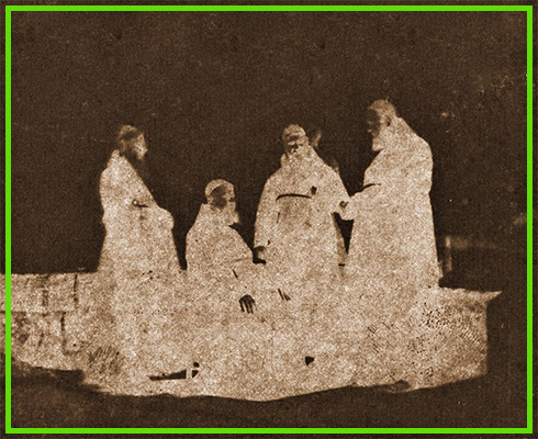 Photograph of Four Capuchin Monks