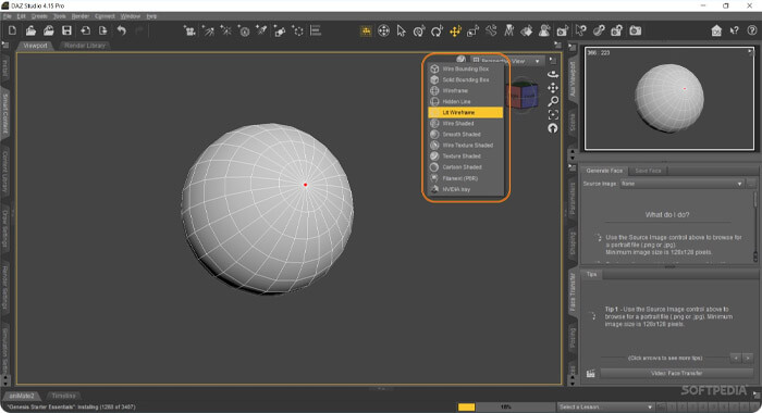 Daz Studio 3D modeling software