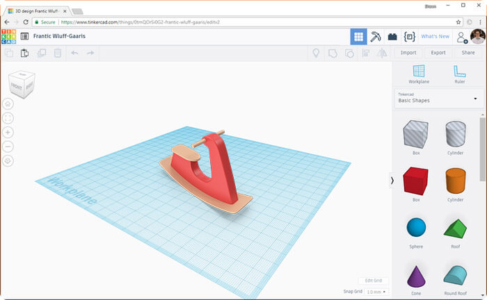 TinkerCAD free 3D modeling software