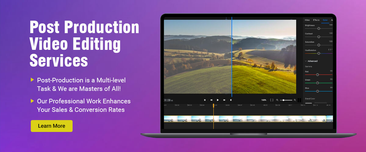 Post Production Video Editing Services