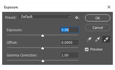 Exposure basic retouching terms