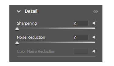 Noise retouching term