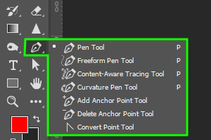 Pen Selection Tool in Photoshop