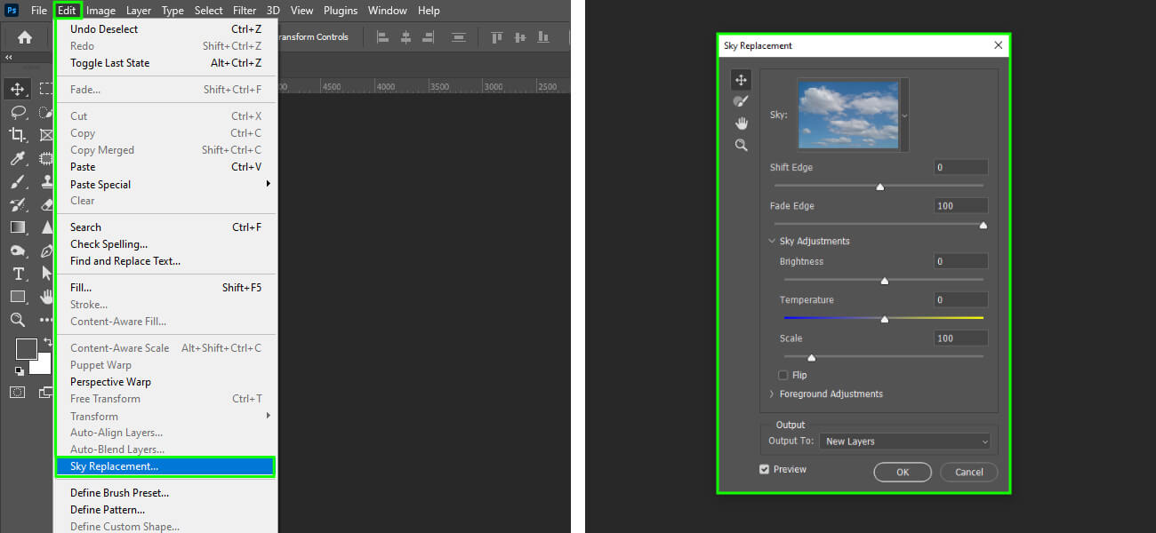 Sky Replacement Tool