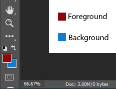 changing background color in Photoshop