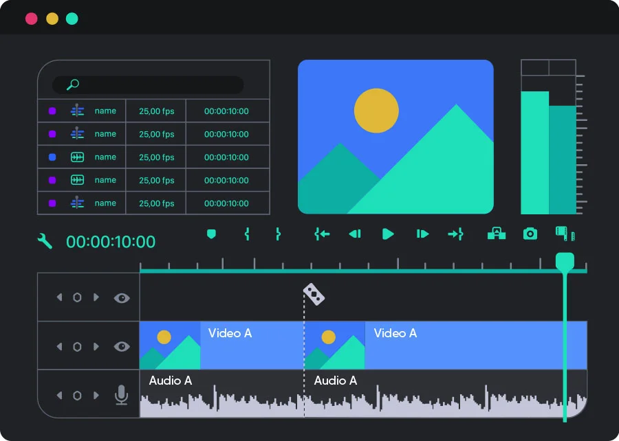 Video cutting and splicing