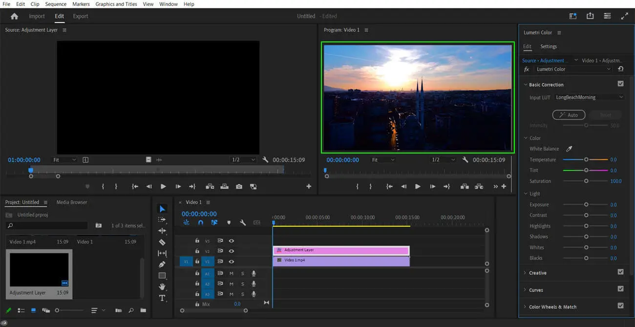 preview color grading